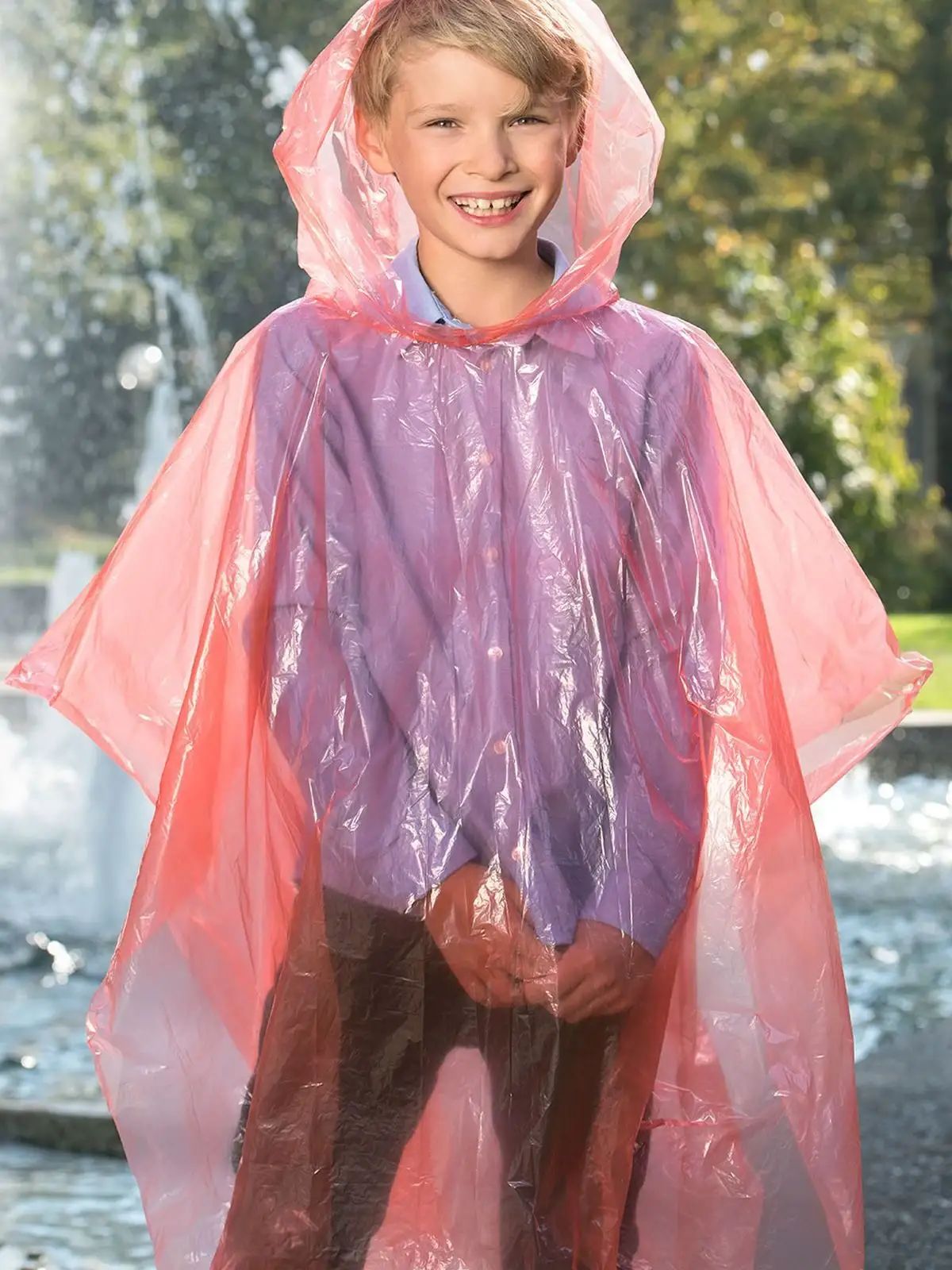 Disposable Raining Poncho Sumatra For Kids - Korntex