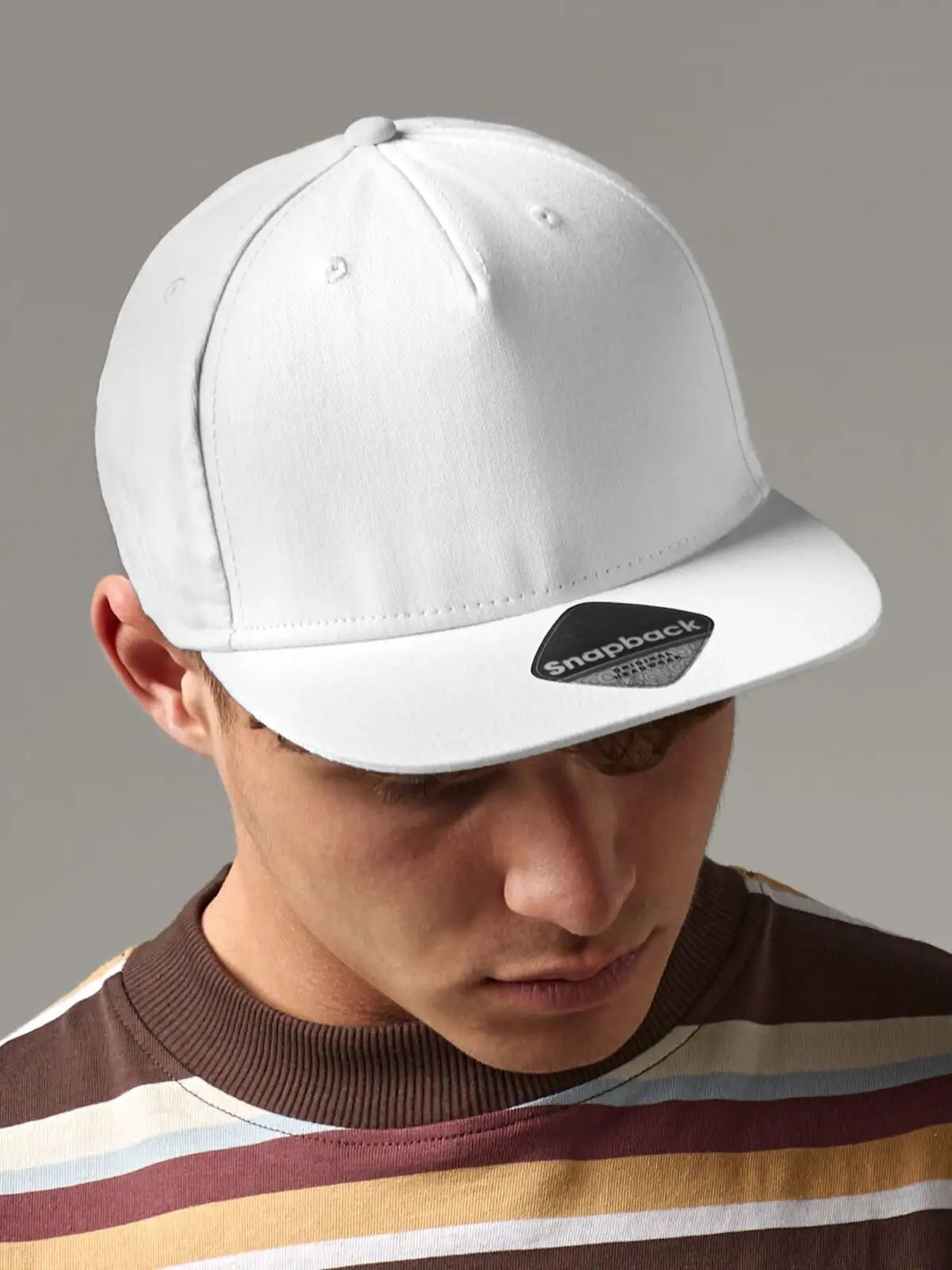 5 Panel Snapback Rapper Cap - Beechfield