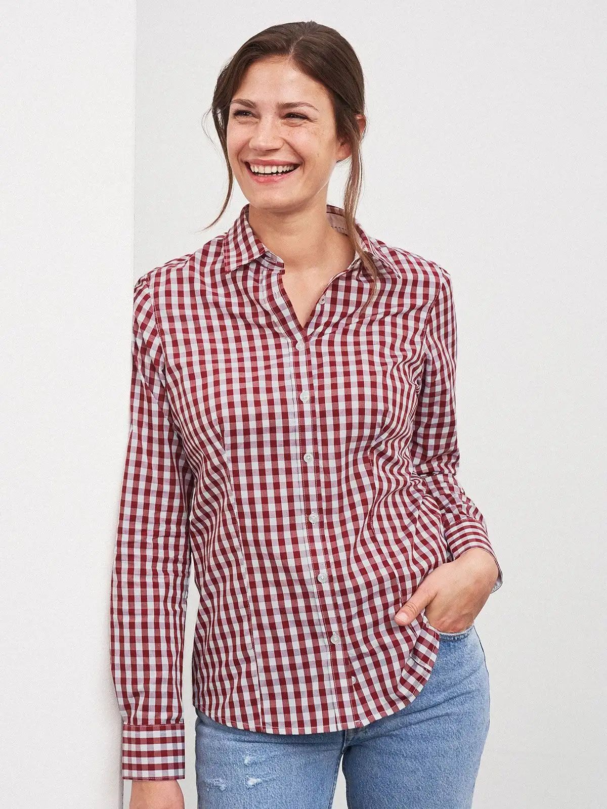 Ladies' Checked Blouse - Daiber