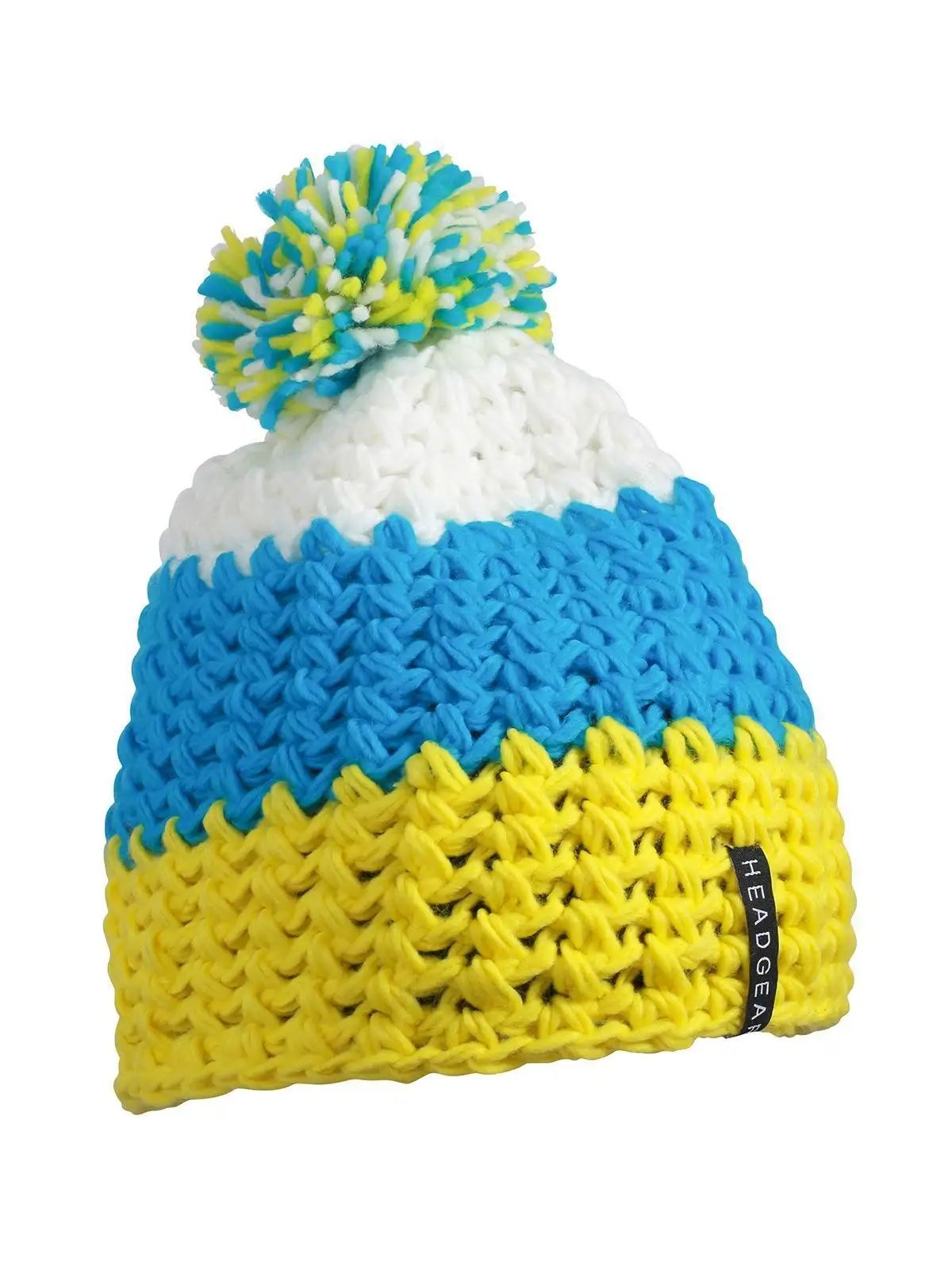 Crocheted Cap with Pompon - Daiber