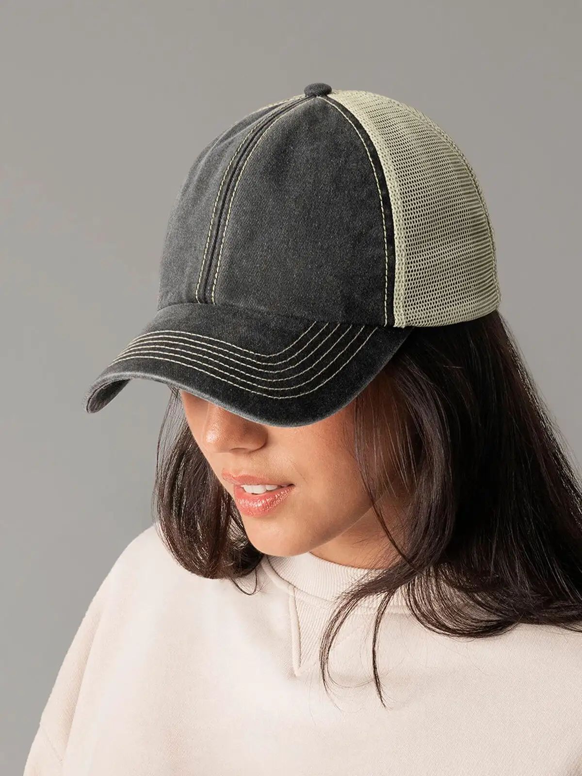 6 Panel Vintage Trucker - Beechfield