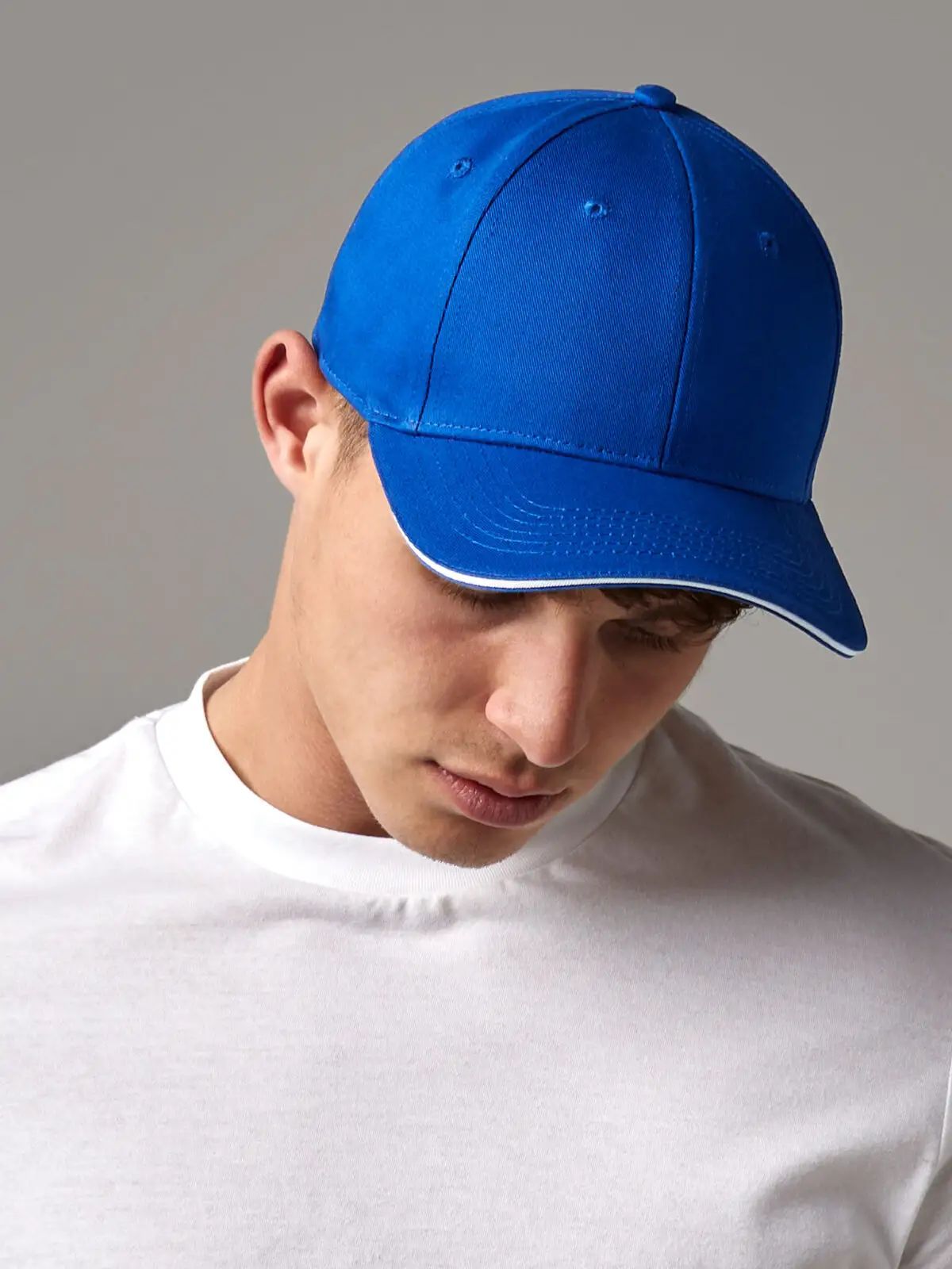 EarthAware® Classic Organic Cotton 6 Panel Cap -  Sandwich Peak - Beechfield