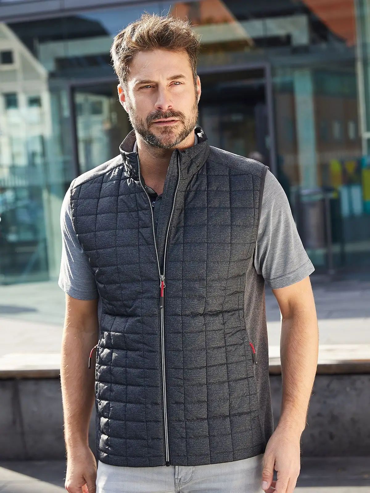 Men's Knitted Hybrid Vest - Daiber