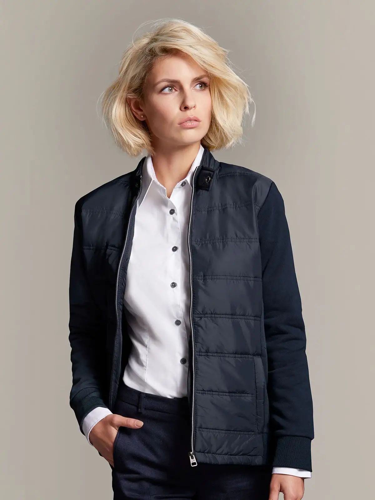 Ladies' Hybrid Sweat Jacket - Daiber