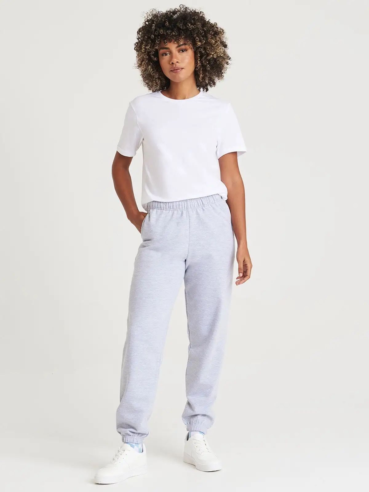 College Cuffed Jogpants - Just Hoods by AWDis