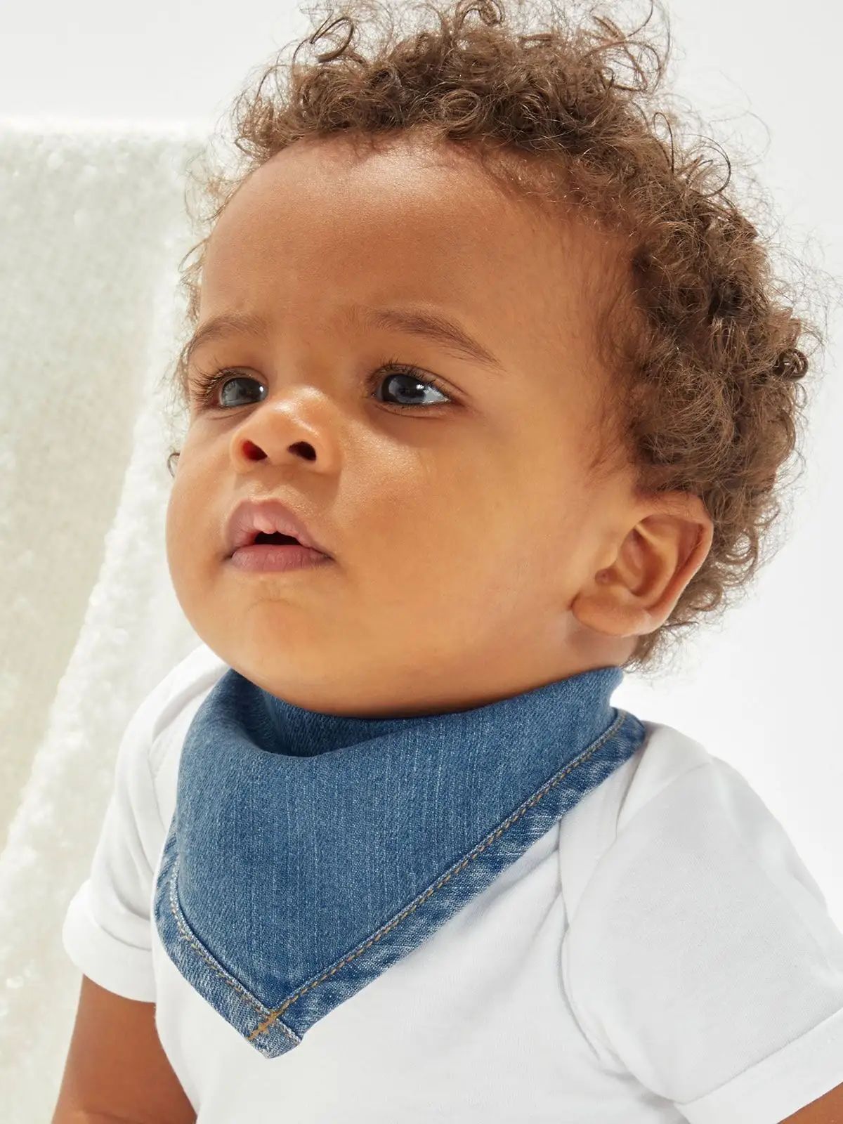 Baby Rocks Denim Bandana Bib - Babybugz