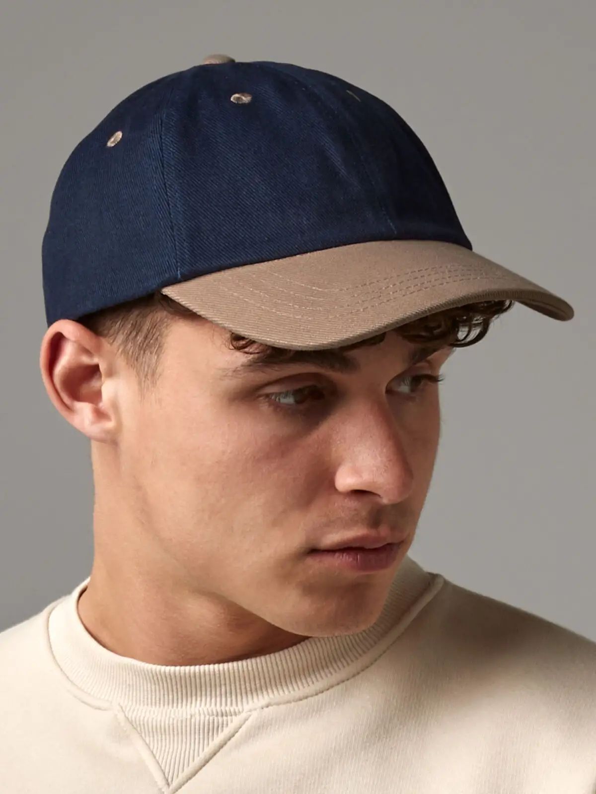 LOW PROF HEAVY BRUS cotton CAP - Beechfield
