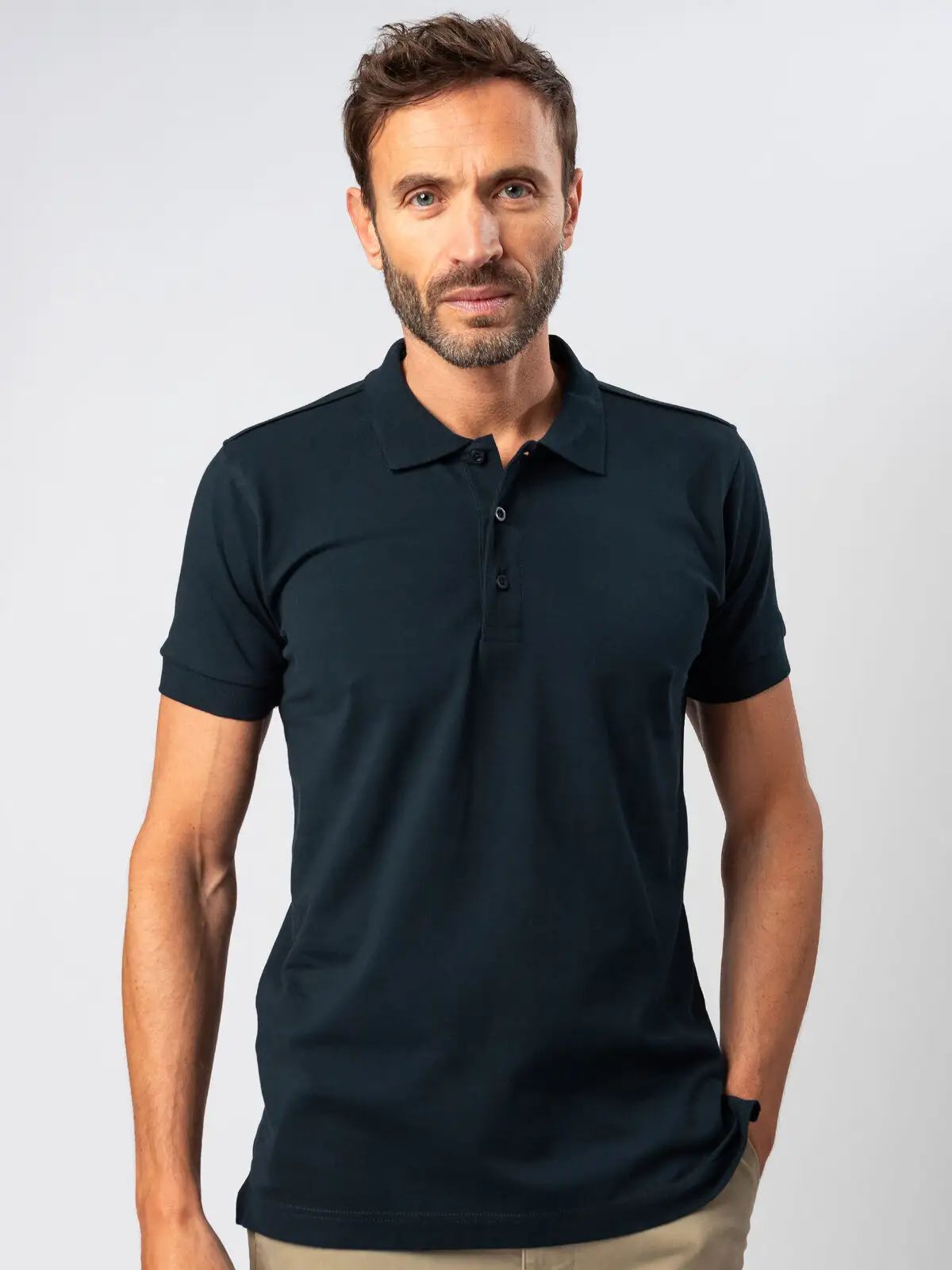 Ultrafit stretch polo - Black Spider