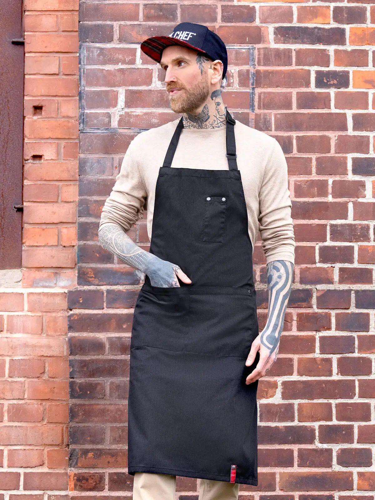 Grembiule ROCK CHEF®-Stage2 con fibbia e tasca - Karlowsky