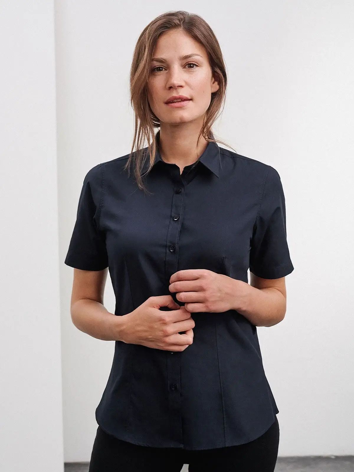 Ladies' Shirt Shortsleeve Poplin - Daiber